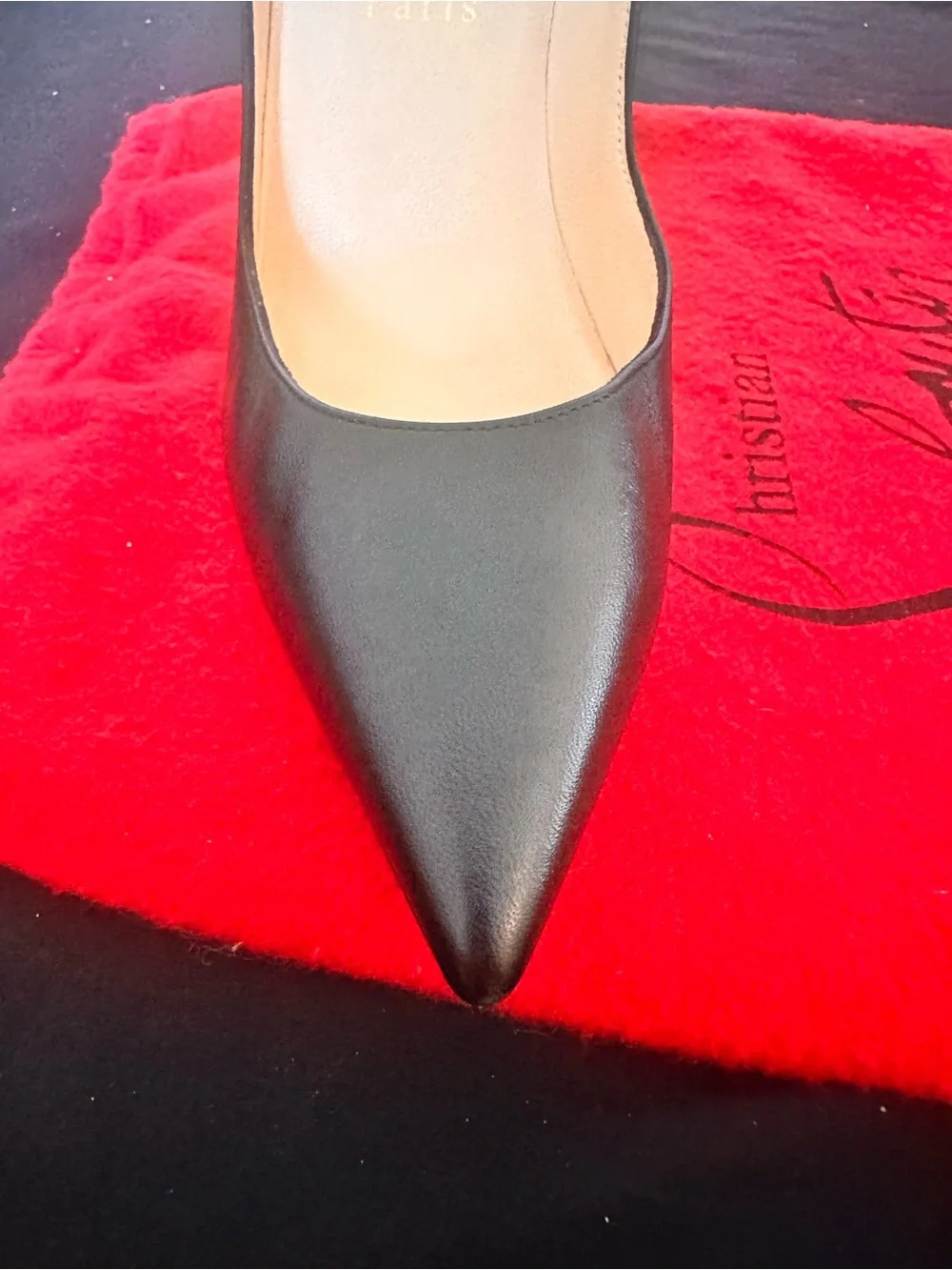 Christian Louboutin Black Leather 